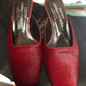 Donald J Pliner Red Calf Hair Womens Heels size 5M